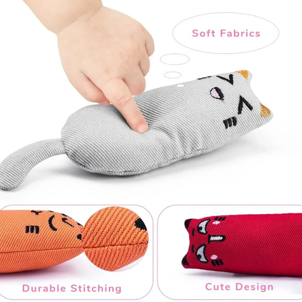 5-Pack Bite-Resistant Catnip Toys